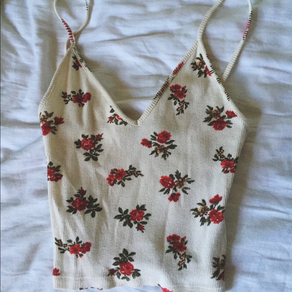 Brandy Melville cropped rose tank